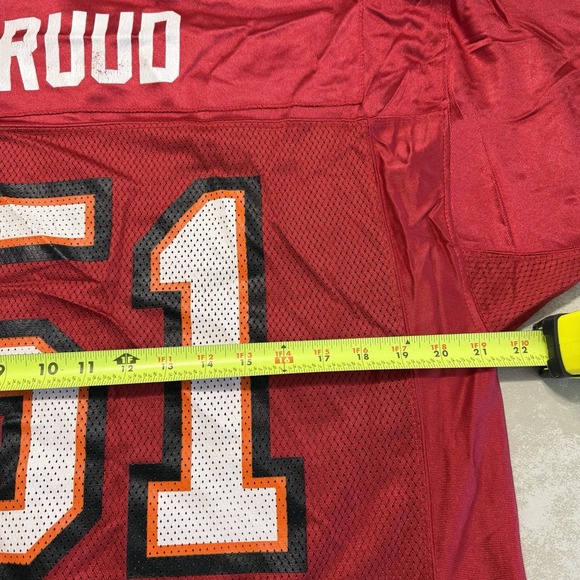 Reebok Tampa Bay Buccaneers Barrett Ruud #51 NFL Jersey Mens M Red Football - Picture 4 of 7